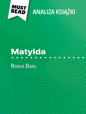 cover image of Matylda książka Roald Dahl (Analiza książki)